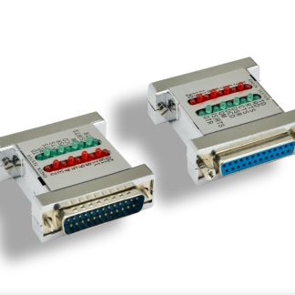 DB25 M To DB25 F Serial Check Tester with LED Indicator