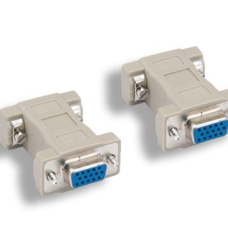 HD15 F to HD15 F VGA Molded Gender Changer
