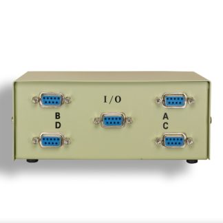 4-Way DB9 Manual Data Switch