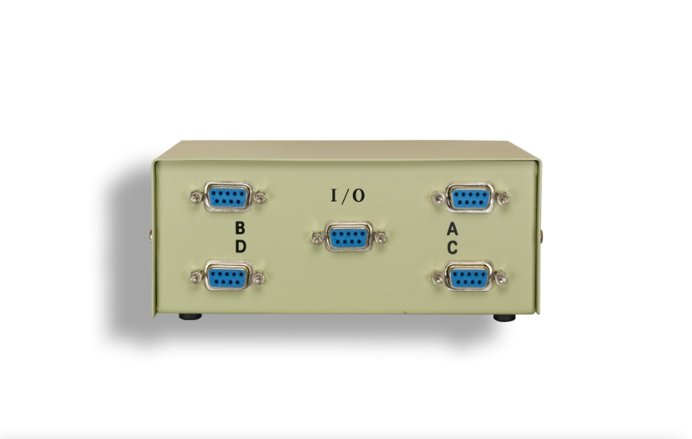 4-Way DB9 Manual Data Switch