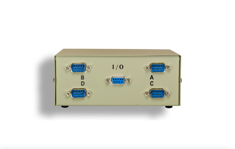 4-Way DB9 Manual Data Switch