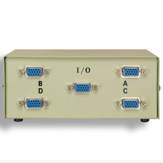 4-Way HD15 VGA Manual Data Switch