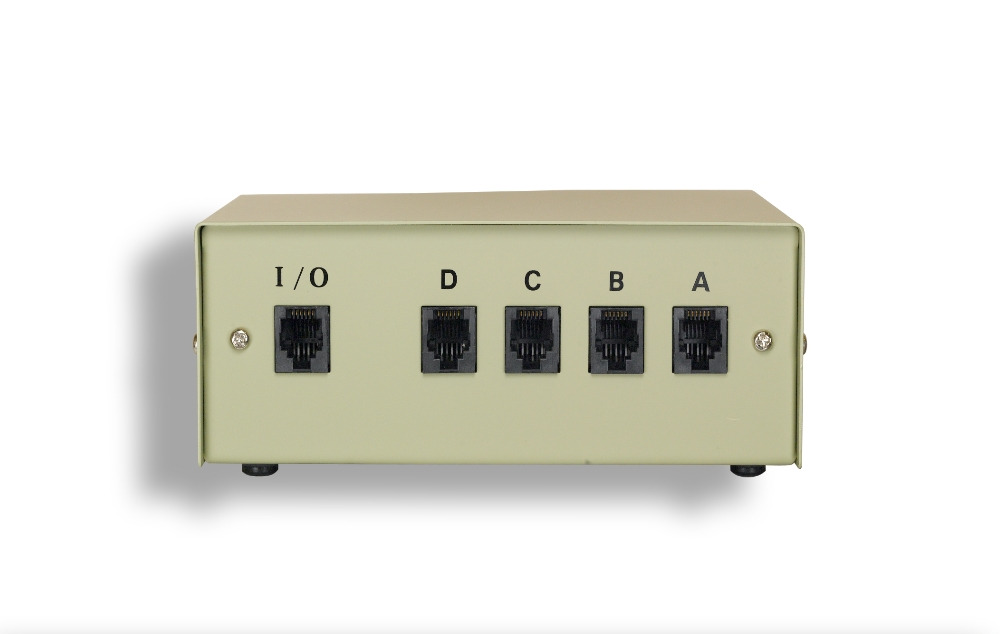 4-Way RJ11 Manual Data Switch