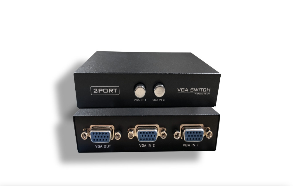 2-Way VGA HD15 Manual Data Switch