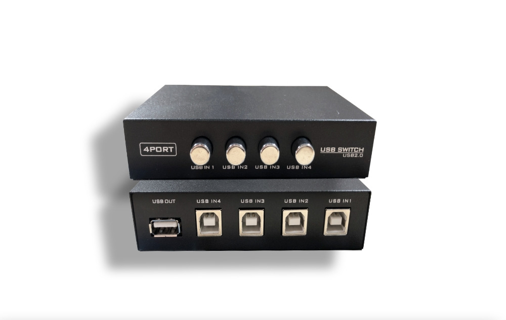 USB 2.0 1A/4B 4 Port Manual Data Switch