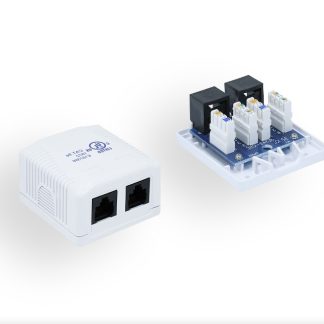 2-Port Cat. 5e Surface Mount Box