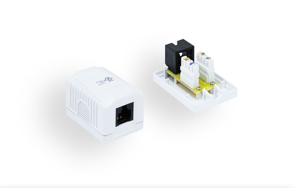 1-Port Cat. 6 Surface Mount Box