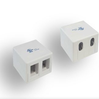 2-Port RJ-45 Surface Mount Box