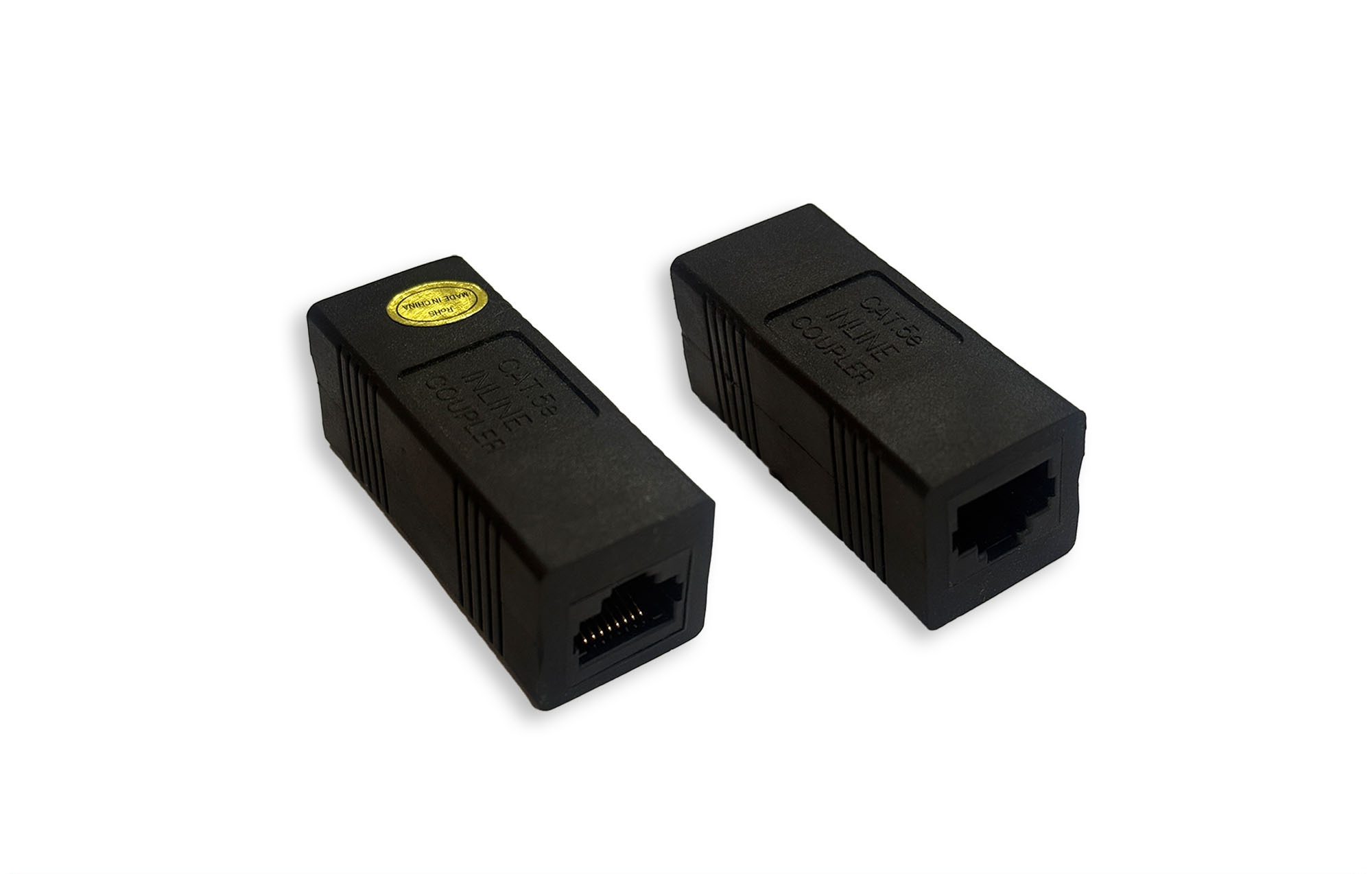 Black Cat. 5e Modular Inline Coupler