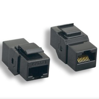 Black Cat. 5e Inline Coupler Keystone Jack