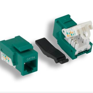 Green Cat. 5e Tool-less Keystone Jack