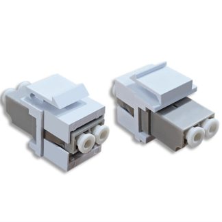 LC Duplex Fiber Optic Keystone Insert Module
