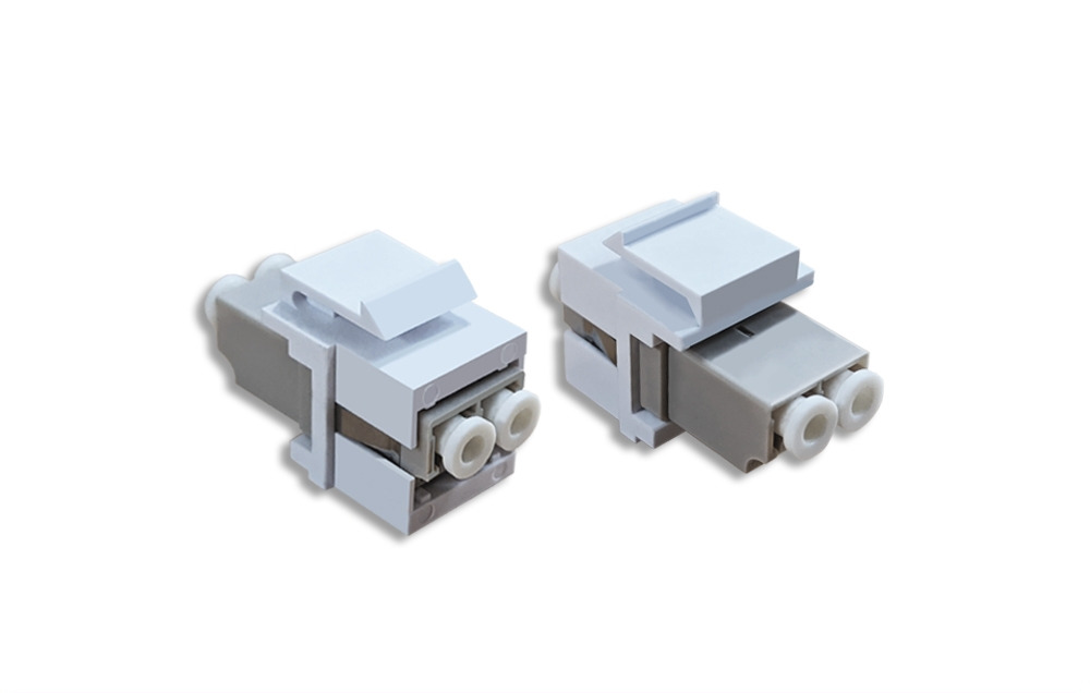 LC Duplex Fiber Optic Keystone Insert Module