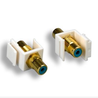 Blue RCA F/F Keystone Insert Module