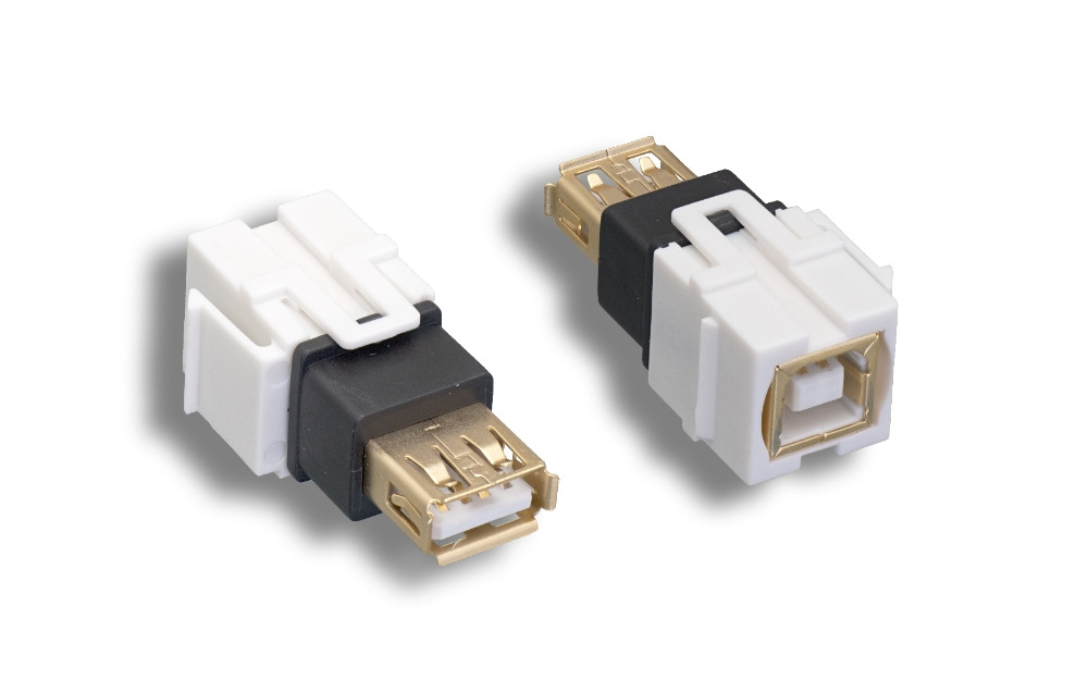 USB 2.0 AF / BF Keystone Insert Module