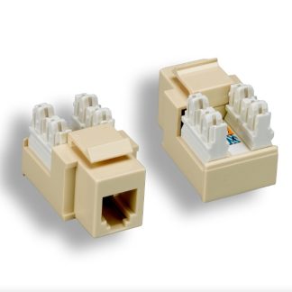 Ivory RJ-12 Punch Down Keystone Jack