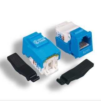 Blue Cat. 6 Tool-less Keystone Jack