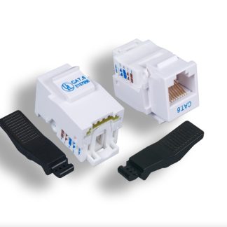 White Cat. 6 Tool-less Keystone Jack
