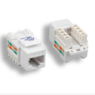 White Cat. 6 Punch Down Keystone Jack