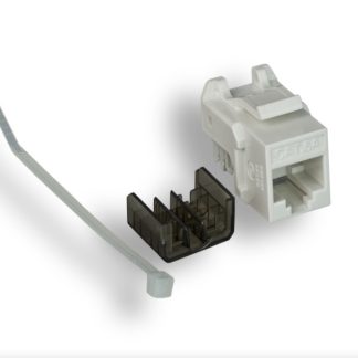 Cat. 6a Punch Down Keystone Jack White