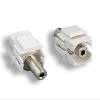 3.5mm Stereo F/F Recessed Keystone Insert Module