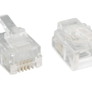 RJ-11 6P4C Plug Round Stranded