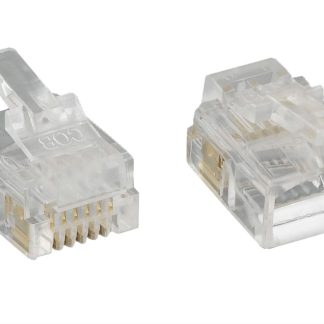 RJ-12 6P6C Plug Round Stranded