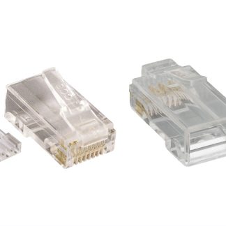 Cat. 6 Modular Plug Solid Wire 50U, with Load Bar