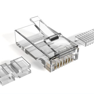 Cat6 Modular Plug Stranded Wire 50 Micron, with Load Bars