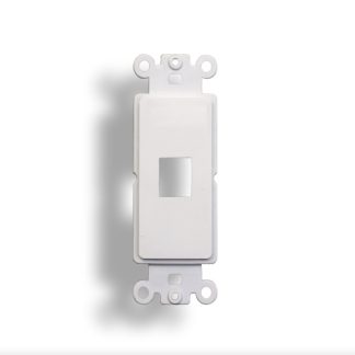 1-Port Decorator Wall Plate Insert White