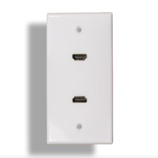 2-Port HDMI Wall Plate