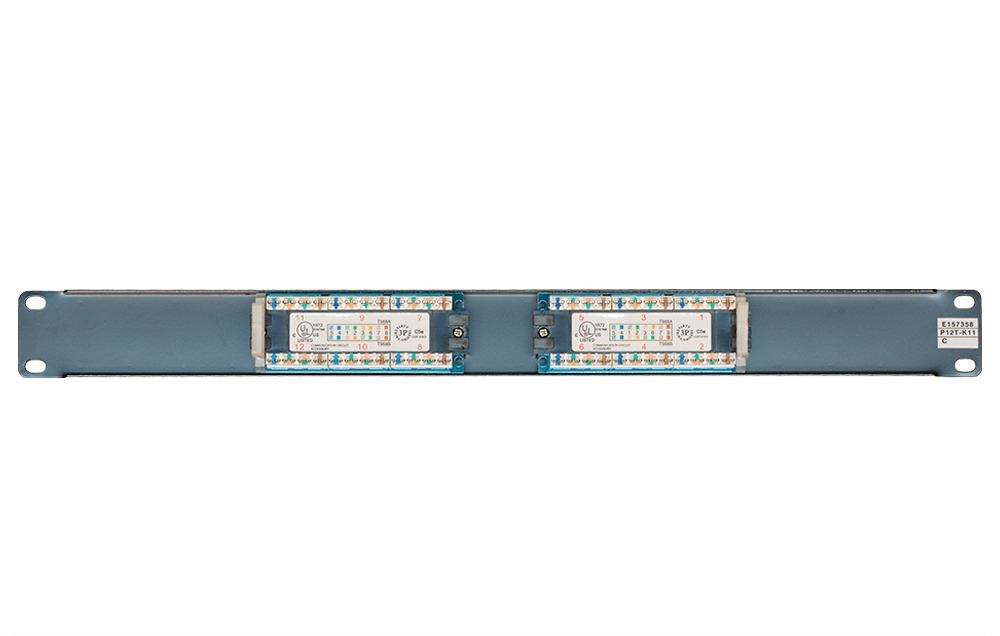 12-port Cat 5e Patch Panel 110 Type