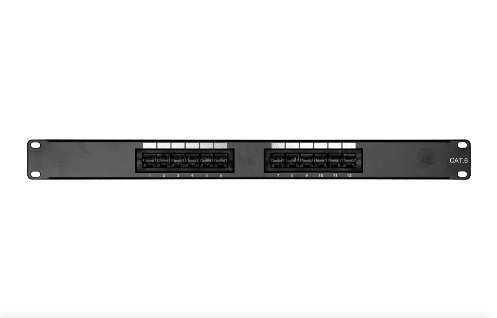 12-port Cat 6 Patch Panel 110 Type