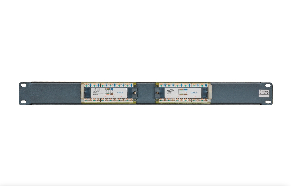 12-port Cat 6 Patch Panel 110 Type - Image 2