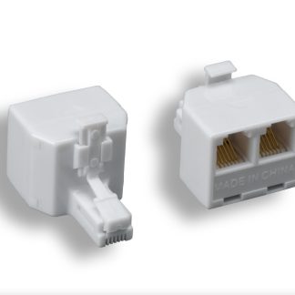 RJ-12 6P/6C 1 to 2 Modular T-Adapter