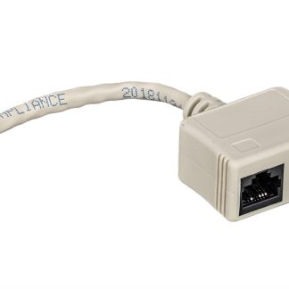RJ-45 M to F x 2, Cat. 5e T-Adapter