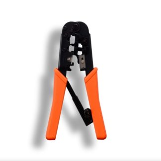 RJ-11/RJ-12/RJ-45 Modular Plug Crimping Tool with Ratchet