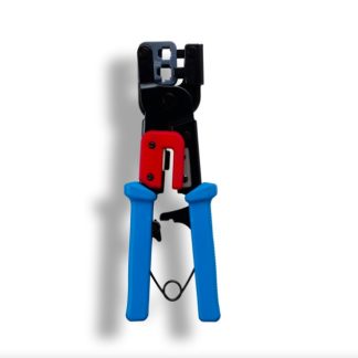 RJ-11/RJ-12/RJ-45 Modular Plug Crimping Tool with Ratchet