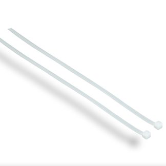12in 50lbs Cable Ties, White