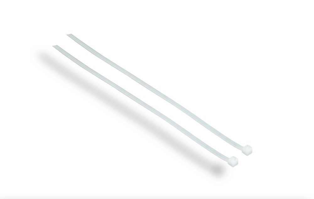 12in 50lbs Cable Ties, White