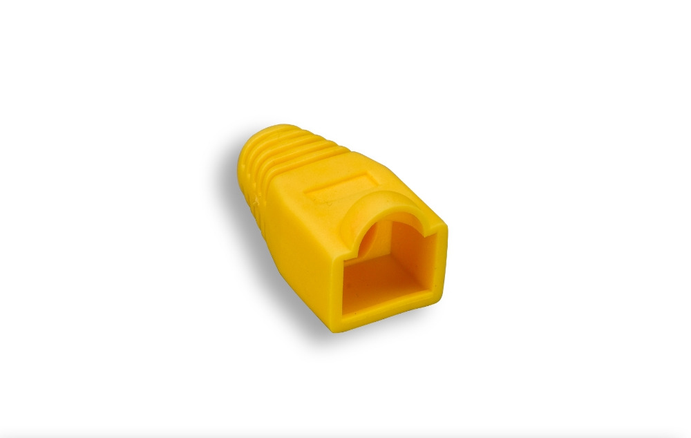 RJ45 Strain Relief Boot Yellow